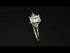 Emerald Cut Diamond With Triangles Ring - Remi No. 1