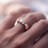 Princess Cut Diamond Solitaire Wedding Band - Lane No. 2