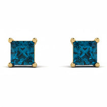 Princess Cut Stud Earrings - Kenia No. 501 image 1