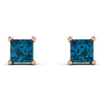 Princess Cut Stud Earrings - Kenia No. 502 image 1