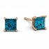 Princess Cut Stud Earrings - Kenia No. 502