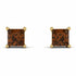 Princess Cut Stud Earrings - Kenia No. 1101