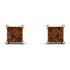 Princess Cut Stud Earrings - Kenia No. 1102