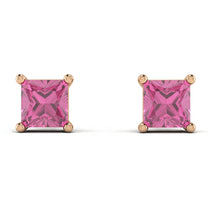 Princess Cut Stud Earrings - Kenia No. 802 image 1