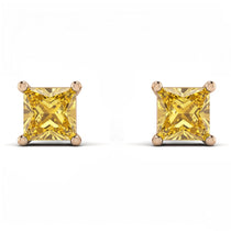 Princess Cut Stud Earrings - Kenia No. 1002 image 1
