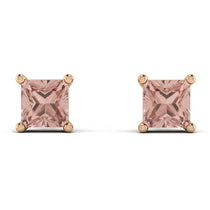 Princess Cut Stud Earrings - Kenia No. 902 image 1
