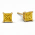Princess Cut Stud Earrings - Kenia No. 601 image 2