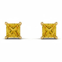 Princess Cut Stud Earrings - Kenia No. 601 image 1