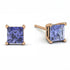 Princess Cut Stud Earrings - Kenia No. 202 image 2