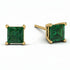 Princess Cut Stud Earrings - Kenia No. 4