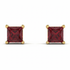 Princess Cut Stud Earrings - Kenia No. 10 image 1