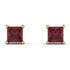 Princess Cut Stud Earrings - Kenia No. 10