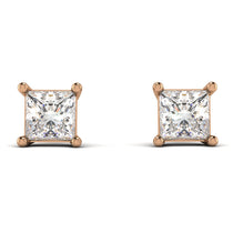 Princess Cut Stud Earrings - Kenia No. 2 image 1
