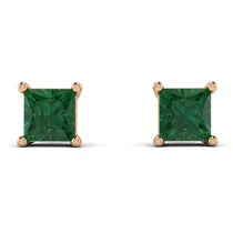 Princess Cut Stud Earrings - Kenia No. 5 image 1