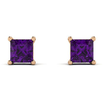 Princess Cut Stud Earrings - Kenia No. 302 image 1