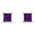 Princess Cut Stud Earrings - Kenia No. 302
