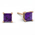 Princess Cut Stud Earrings - Kenia No. 302 image 2