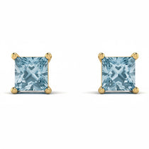 Princess Cut Stud Earrings - Kenia No. 401 image 1
