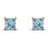 Princess Cut Stud Earrings - Kenia No. 402 image 1