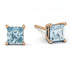 Princess Cut Stud Earrings - Kenia No. 402 image 2