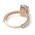 Diamond Twisted Band Halo Engagement Ring - Avianna No. 2 image 4