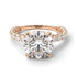 Diamond Twisted Band Halo Engagement Ring - Avianna No. 2