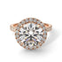 Round Cut Diamond Halo Engagement Ring - Charleigh No. 2
