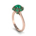 Emerald Crown Halo Engagement Ring - Annie No. 20
