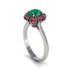Ruby Crown Halo Engagement Ring - Annie No. 51 image 2