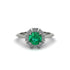 Diamond Crown Halo Engagement Ring - Annie No. 6 image 1