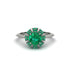 Emerald Crown Halo Engagement Ring - Annie No. 21