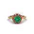 Ruby Crown Halo Engagement Ring - Annie No. 49