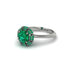 Emerald Crown Halo Engagement Ring - Annie No. 21