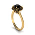 Black Diamond Crown Halo Engagement Ring - Annie No. 37