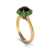 Emerald Crown Halo Engagement Ring - Annie No. 22 image 2