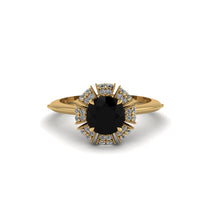 Diamond Crown Halo Engagement Ring - Annie No. 7 image 1