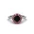 Ruby Crown Halo Engagement Ring - Annie No. 54 image 1