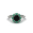 Emerald Crown Halo Engagement Ring - Annie No. 24 image 1