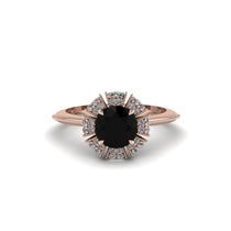 Diamond Crown Halo Engagement Ring - Annie No. 8 image 1
