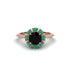 Emerald Crown Halo Engagement Ring - Annie No. 23 image 1