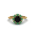 Emerald Crown Halo Engagement Ring - Annie No. 22 image 1