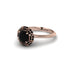 Black Diamond Crown Halo Engagement Ring - Annie No. 38