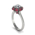 Ruby Crown Halo Engagement Ring - Annie No. 48 image 2