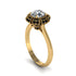 Black Diamond Crown Halo Engagement Ring - Annie No. 31 image 2