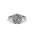 Diamond Crown Halo Engagement Ring - Annie No. 3