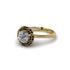 Black Diamond Crown Halo Engagement Ring - Annie No. 31