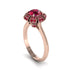 Ruby Crown Halo Engagement Ring - Annie No. 56 image 2