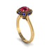 Sapphire Crown Halo Engagement Ring - Annie No. 70 image 2