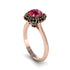 Black Diamond Crown Halo Engagement Ring - Annie No. 41 image 2