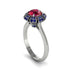Sapphire Crown Halo Engagement Ring - Annie No. 72 image 2
